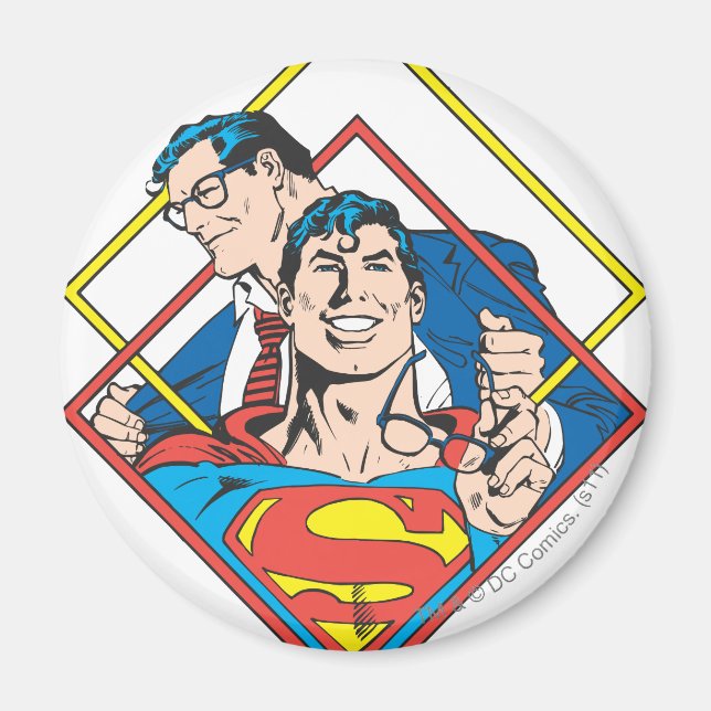Superman/Clark Kent Magnet (Framsidan)