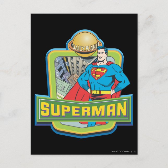 Superman - Daily Planet Vykort (Framsida)