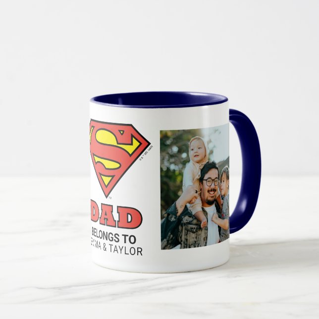 Superman | "Detta Tillhör Pappa till" Mugg (Framsida höger)