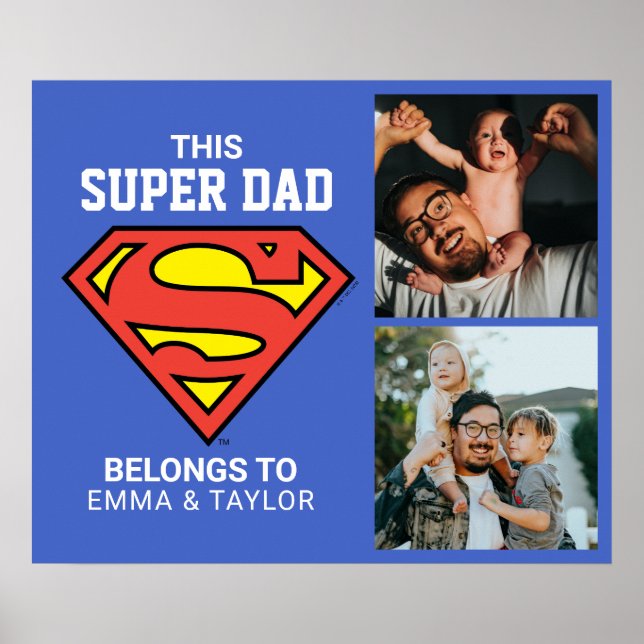 Superman | "Detta Tillhör Pappa till" Poster (Framsidan)