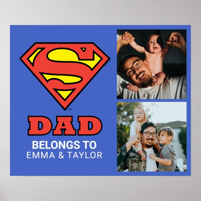 Superman | "Detta Tillhör Pappa till" Poster (Framsidan)