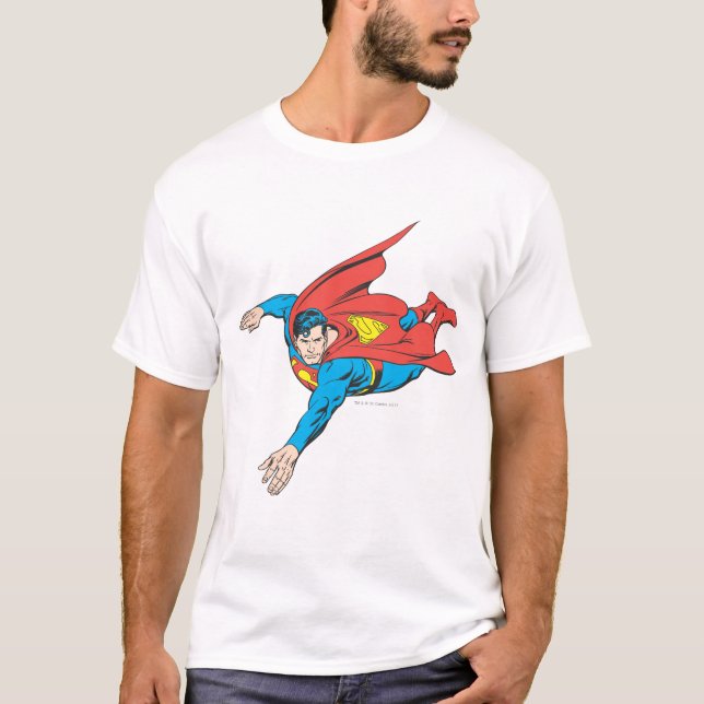 Superman Dives Lämnat T-shirt (Framsida)