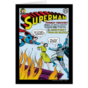 Superman (Dubbla-Feature with Batman) Hälsningskort
