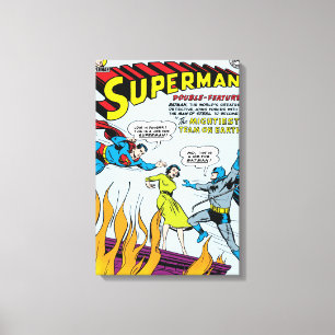 Superman (Dubbla-funktion med Batman) Canvastryck