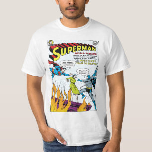 Superman (Dubbla-funktion med Batman) Tee Shirt