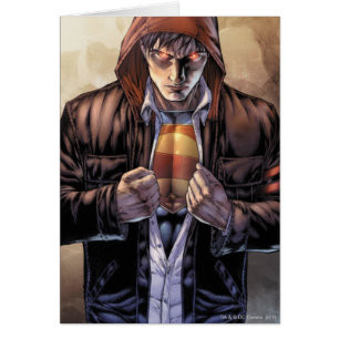 Superman Earth Cover - Färg Hälsningskort