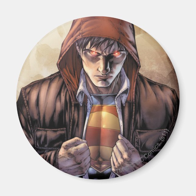 Superman Earth Cover - Färg Magnet (Framsidan)