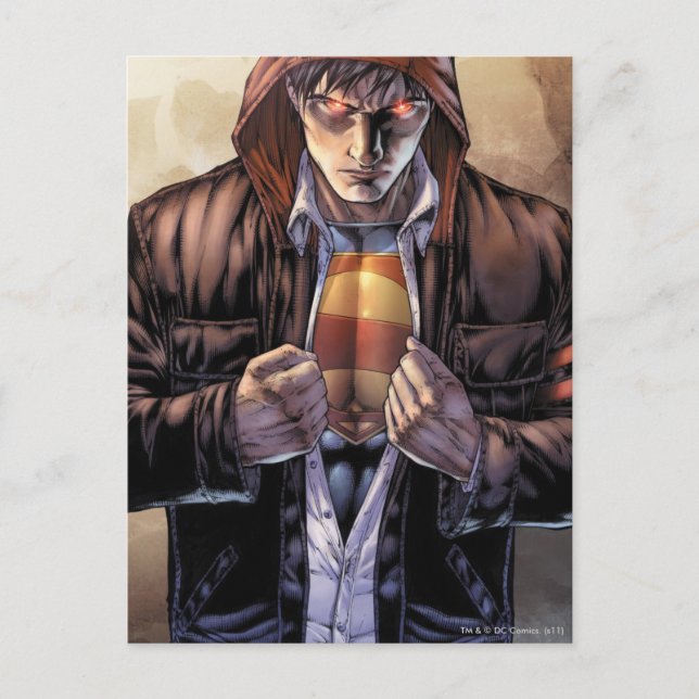 Superman Earth Cover - Färg Vykort (Framsida)
