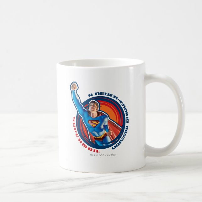 Superman en Uppdrag som aldrig slutar Kaffemugg (Höger)