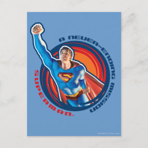 Superman en Uppdrag som aldrig slutar Vykort