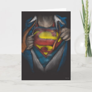 Superman Färgad kalvfärgsskiss Kort