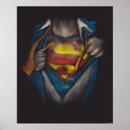 Superman | Färgad kalvfärgsskiss Poster