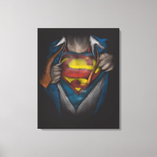 Superman Färgat chesterskalutslag Canvastryck