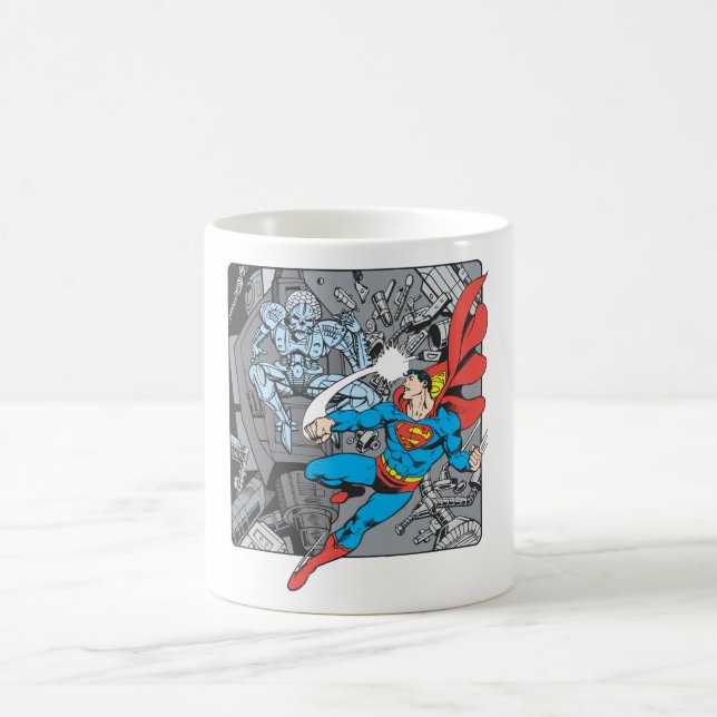 Superman Fights Brainiac Kaffemugg (Center)