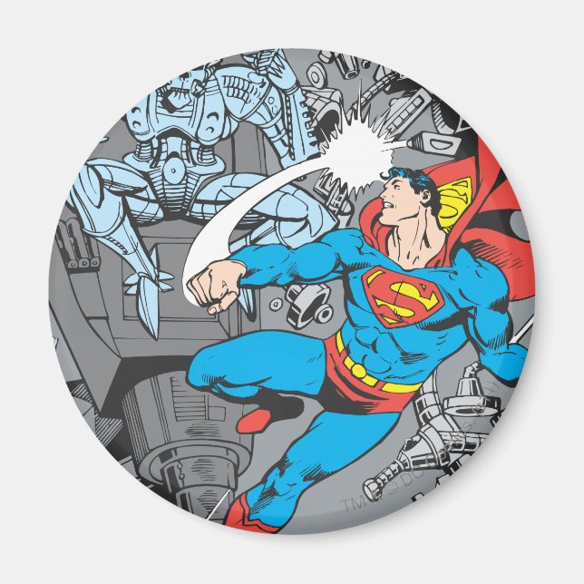 Superman Fights Brainiac Magnet (Framsidan)