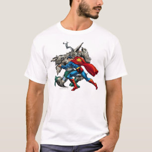 Superman Fights Enemy T Shirt
