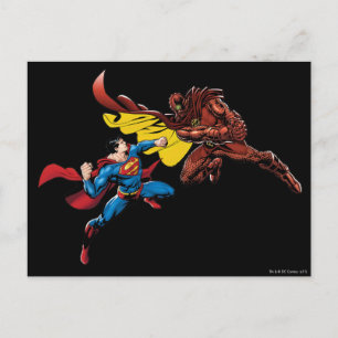 Superman Fights Vykort