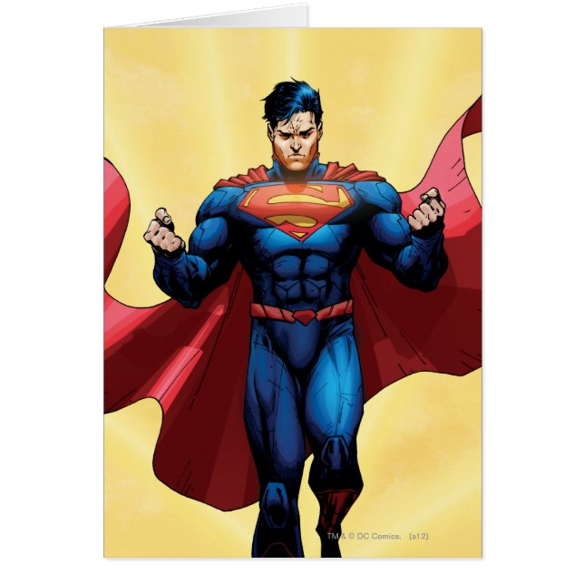 Superman Flies Hälsningskort (Framsidan)