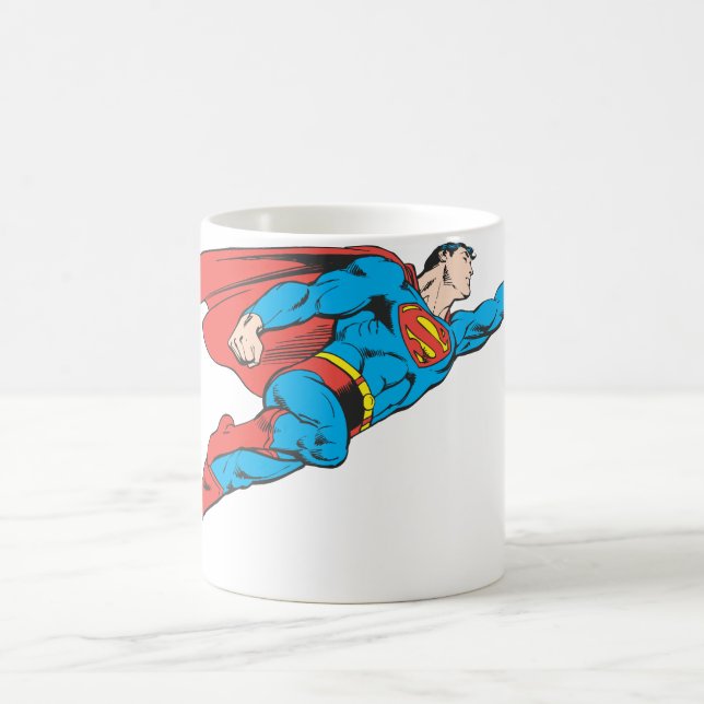 Superman Flies Höger Kaffemugg (Center)