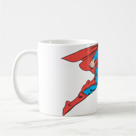 Superman Flies Höger Kaffemugg