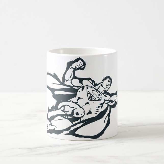Superman Flies Höger Kaffemugg (Center)