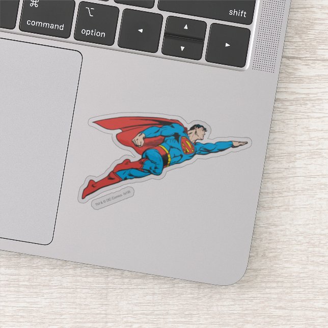 Superman Flies Höger Klistermärken (Detalj)