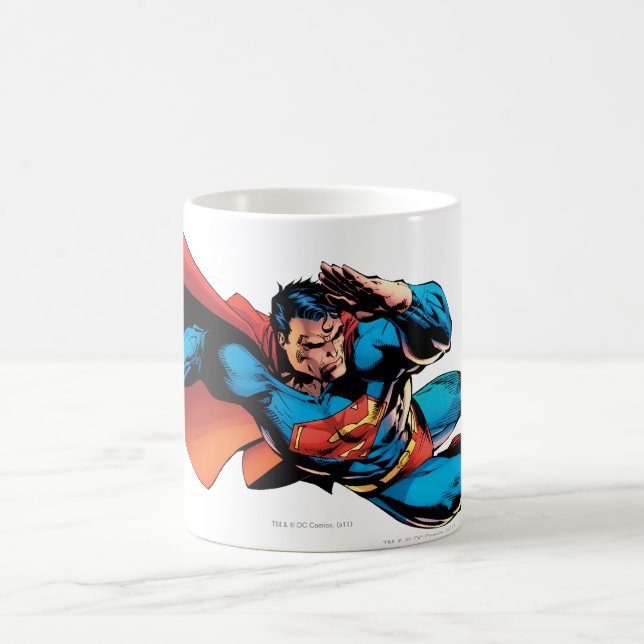 Superman Flies Kick Kaffemugg (Center)
