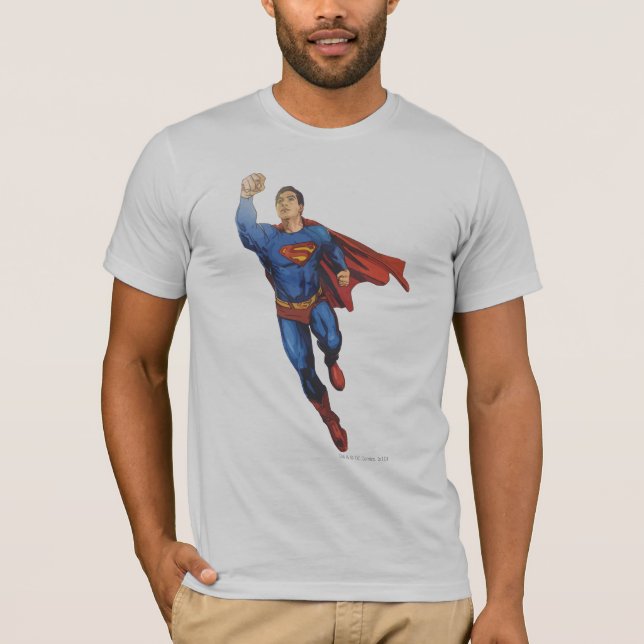 Superman Flies Lämnat Tröja (Framsida)