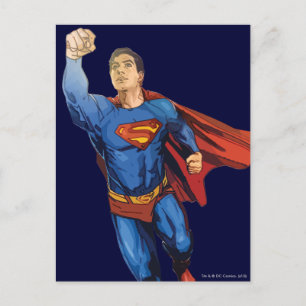 Superman Flies Lämnat Vykort