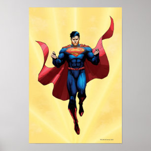 Superman Flies Poster
