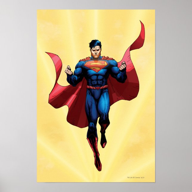 Superman Flies Poster (Framsidan)