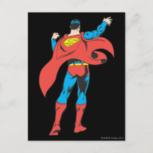 Superman från baksidan vykort