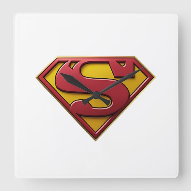 Superman Fyrkantig Klocka (Framsida)