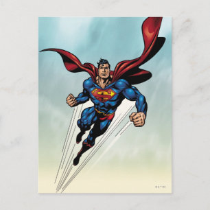 Superman går uppåt vykort