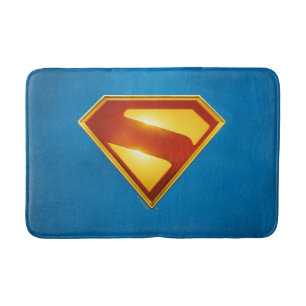 Superman Golden S Shield Brilliance Badrumsmatta