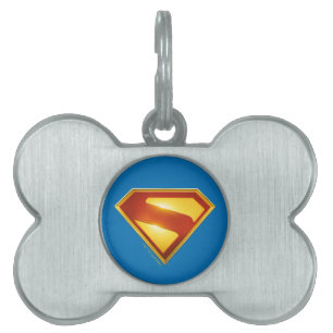 Superman Golden S Shield Brilliance ID-bricka Husdjur