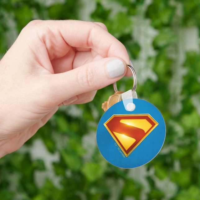Superman Golden S Shield Brilliance Nyckelring (Hand)