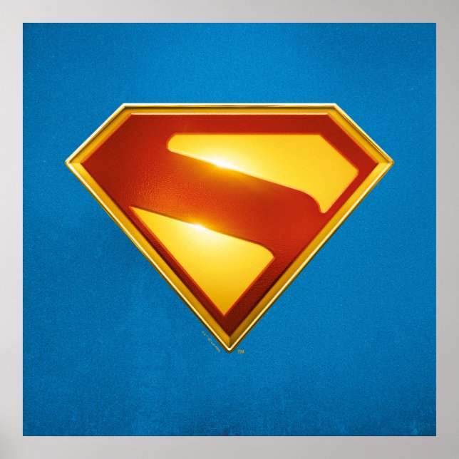 Superman Golden S Shield Brilliance Poster (Framsidan)