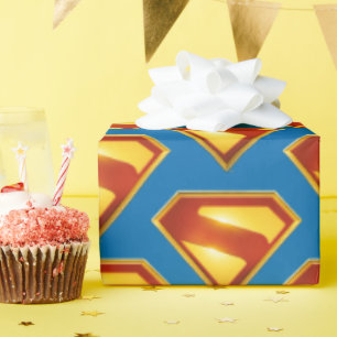 Superman Golden S Shield Brilliance Presentpapper