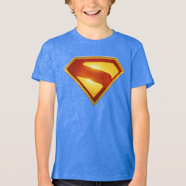 Superman Golden S Shield Brilliance T Shirt (Framsida)