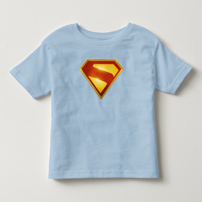 Superman Golden S Shield Brilliance T Shirt (Framsida)