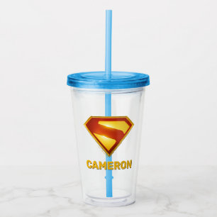 Superman Golden S Shield Brilliance Take Away Mugg