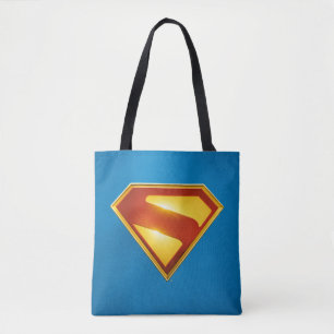 Superman Golden S Shield Brilliance Tygkasse