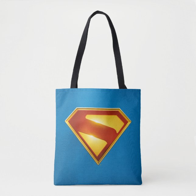 Superman Golden S Shield Brilliance Tygkasse (Framsida)
