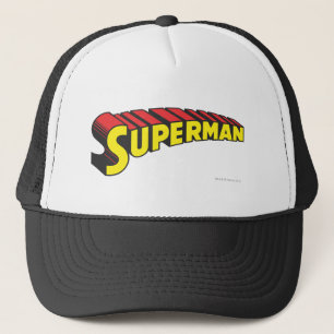 Superman   Gult Red Brev Logotyp Truckerkeps