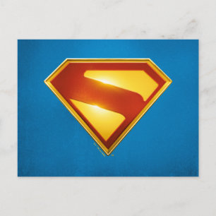 Superman Gyllene S Sköld Briljans Vykort