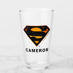 Superman Halloween-inspirerad Logotyp Glaskopp