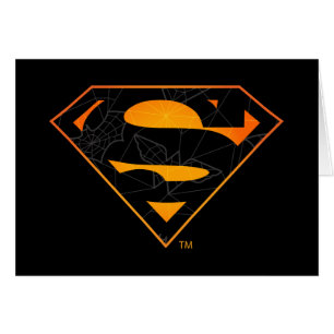 Superman Halloween-inspirerad Logotyp Hälsningskort