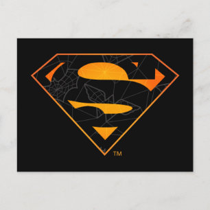 Superman   Halloween-inspirerad Logotyp Vykort