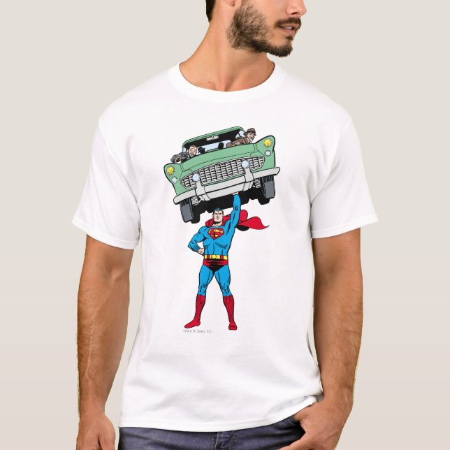 Superman har en bil t-shirt (Framsida)